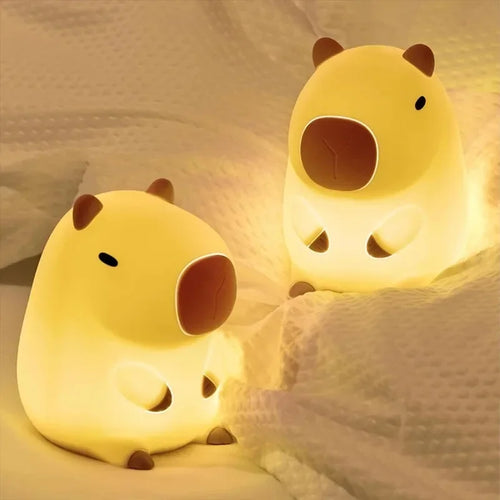 Capivara Luz Noturna de Silicone  Fofo novo adequada para quarto